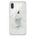 iPhone X Bakdeksel reparasjon - Kun Glass - Hvit