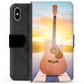 iPhone X / iPhone XS Premium Lommebok-deksel - Gitar