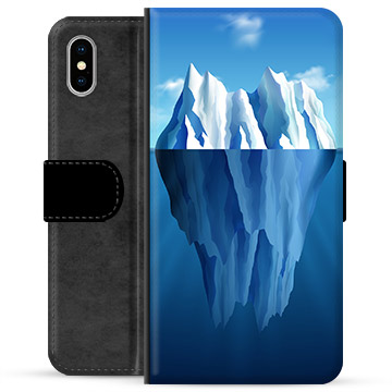 iPhone X / iPhone XS Premium Lommebok-deksel - Isfjell