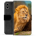 iPhone X / iPhone XS Premium Lommebok-deksel - Løve