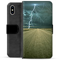 iPhone X / iPhone XS Premium Lommebok-deksel - Storm