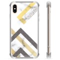 iPhone X / iPhone XS Hybrid-deksel - Abstrakt Marmor
