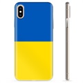 iPhone XS Max TPU-deksel Ukrainsk flagg - Gul og lyseblå