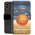 iPhone X / iPhone XS Premium Lommebok-deksel - Basketball