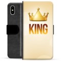 iPhone X / iPhone XS Premium Lommebok-deksel - Konge