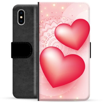 iPhone X / iPhone XS Premium Lommebok-deksel - Love