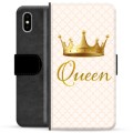 iPhone X / iPhone XS Premium Lommebok-deksel - Dronning
