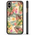 iPhone X / iPhone XS Beskyttelsesdeksel - Rosa Blomster