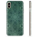 iPhone X / iPhone XS TPU-deksel - Grønn Mandala