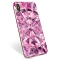 iPhone X / iPhone XS TPU-deksel - Rosa Krystall