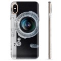 iPhone X / iPhone XS TPU-deksel - Retro Kamera
