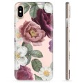 iPhone X / iPhone XS TPU-deksel - Romantiske Blomster