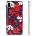 iPhone X / iPhone XS TPU-deksel - Vintage Blomster