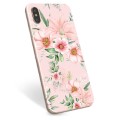 iPhone X / iPhone XS TPU-deksel - Akvarell Blomster