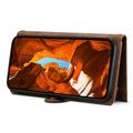iPhone XR Esseble lommebokveske med glidelås og håndleddsstropp - brun