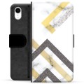 iPhone XR Premium Lommebok-deksel - Abstrakt Marmor