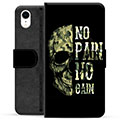 iPhone XR Premium Lommebok-deksel - No Pain, No Gain