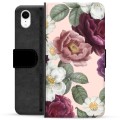 iPhone XR Premium Lommebok-deksel - Romantiske Blomster