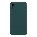 iPhone XR Silikondeksel - Fleksibelt Og Matt - Mørkegrønn