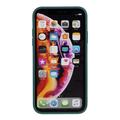 iPhone XR Silikondeksel - Fleksibelt Og Matt - Mørkegrønn