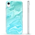 iPhone XR TPU-deksel - Blå Marmor