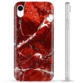 iPhone XR TPU-deksel - Rød Marmor