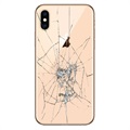 iPhone XS Bakdeksel reparasjon - Kun Glass - Gull