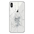 iPhone XS Bakdeksel reparasjon - Kun Glass - Hvit