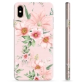 iPhone XS Max TPU-deksel - Akvarell Blomster
