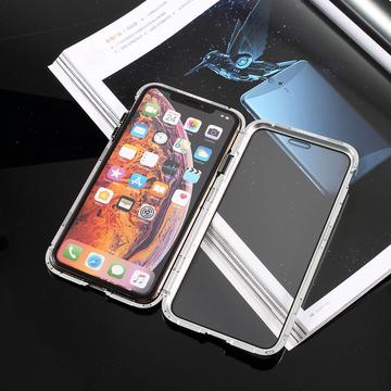 iPhone XS/X Magnetisk Deksel med Herdet Glass