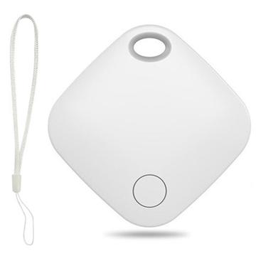 itag03 Bluetooth Finder Anti-Loss Locator for Apple-enhet Bærbar minisporingsenhet med stropp - hvit