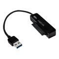LogiLink AU0012A USB 3.0 til 2.5" SATA-adapter - Svart