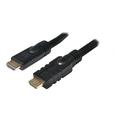 LogiLink CHA0015 Høyhastighets HDMI-kabel med Ethernet - 15m - Svart