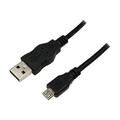 LogiLink CU0059 USB 2.0 til Micro-USB-kabel - 3m - Sort