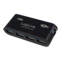 LogiLink UA0170 4-Port USB 3.0 Hub - Svart