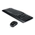 Logitech Wireless Desktop MK330 Tastatur- og Mussett - Svart