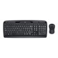 Logitech Wireless Desktop MK330 Tastatur- og Mussett - Svart