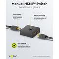 Goobay Håndbok HDMI Bryter 2 til 1 - Svart