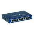 Netgear GS108 8-porters Gigabit Ethernet-svitsj - Blå
