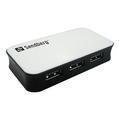 Sandberg 4-ports USB 3.0 Hub - Svart / Hvit