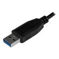 StarTech.com Bærbar 4-Port SuperSpeed Mini USB 3.0 Hub - 5 Gbps - Svart