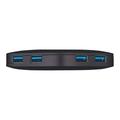 TP-Link UH400 USB 3.0 4-ports Bærbar Hub - Svart