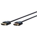 Clicktronic Ultra Slim HDMI 2.0 Kabel med Ethernet - 1m - Svart