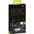 Goobay USB-C til HDMI, USB 3.0, Ethernet, Minnekortleser & PD Adapter - Sølv