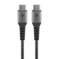 Goobay USB-C / USB-C-kabel - 0,5 m - Stellargrå / Sølv