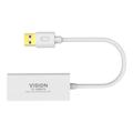 Vision SuperSpeed USB 3.0/Ethernet-adapter - Hvit