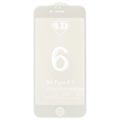 iPhone 6/6S 4D Full Størrelse Skjermbeskytter i Herdet Glass - Hvit