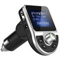 Dobbel USB-billader & Bluetooth FM-sender BT39 - Svart
