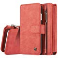 iPhone 7/8/SE (2020)/SE (2022) Caseme 2-i-1 lommebok-deksel med avtakbart deksel - rød