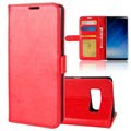 Samsung Galaxy Note8 Klassisk Lommebok-deksel - Rød
